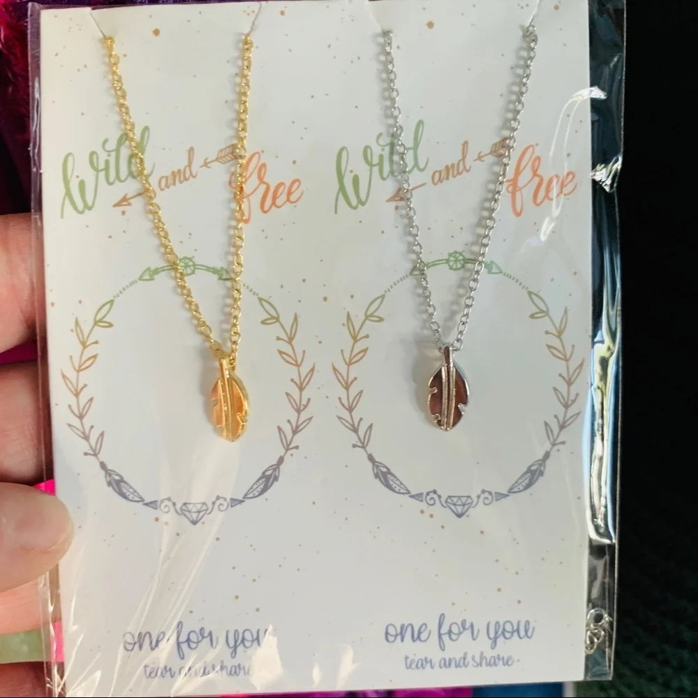 Best Friend Birthday Gift Friendship Necklaces: Wild and Free NWT